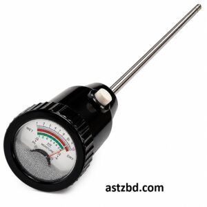 Analog Soil pH Meter with clear pH scale dial for gardening and farming use