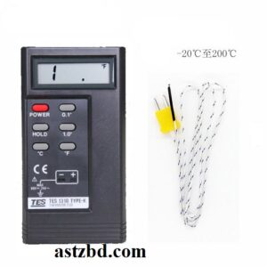 TES-1310 K Type Digital Thermometer with single K-type thermocouple input and -50°C to 1300°C measuring range, available at ASTZ BD Bangladesh