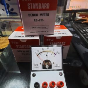 Analog DC ammeter or bench meter ED-205 (DC50/500mA/5A) Taiwan