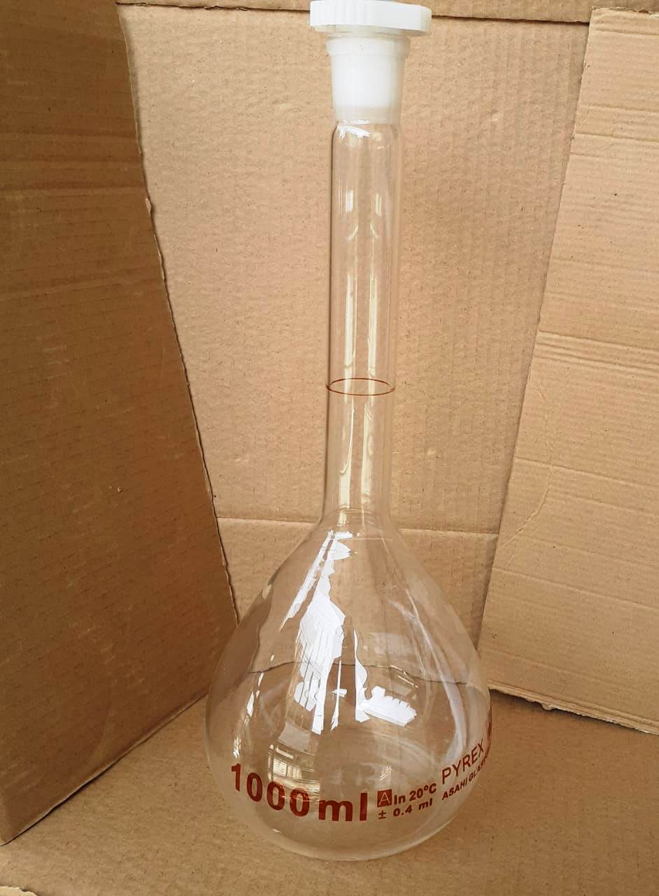 Volumetric Flask 1000ml Pyrex