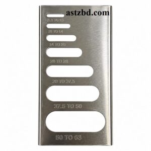 Flakiness Gauge Bangladesh — BS 812-105.1 seven-slot thickness gauge for aggregate flakiness index testing at ASTZBD