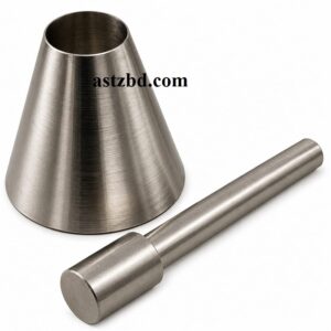 Sand Absorption Cone and Tamper Rod – fine aggregate testing apparatus with brass/steel cone mould and flat-faced tamping rod