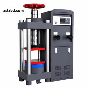 Digital Compression Testing Machine 2000KN front view showing hydraulic frame and digital display