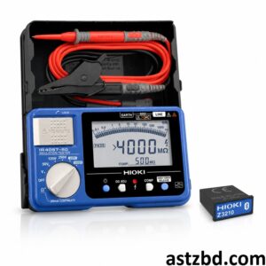 Hioki IR4057-50 Insulation Tester front view with LCD display and test leads