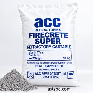 Refractory castable Fire Crete Super 50 KG bag front view