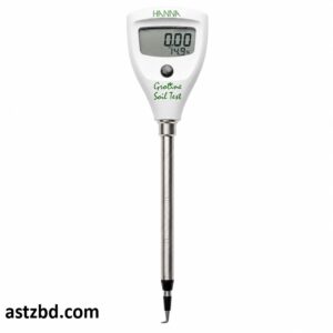 Hanna HI98331 Soil Test Direct Soil Conductivity Tester with digital LCD display and stainless steel probe