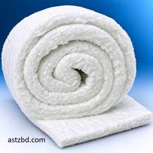 High Temperature Ceramic Fiber Blanket white roll full view