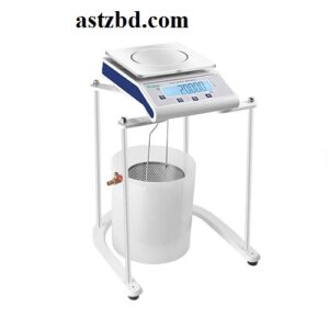 Wisdom EB-W-SG Series Density Specific Gravity Balance with 0.001g precision and 195×195mm pan, available at ASTZ BD Bangladesh