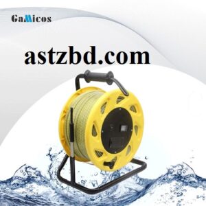 GAMICOS GLT500A 100m water level meter with probe, steel cable reel, and display unit