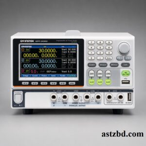 GW Instek GPP-3060 Programmable DC Power Supply front panel showing TFT display and three channel controls