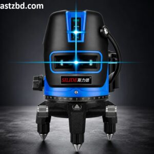 5 line laser level by SILIDE with Osram blue-light diode and aluminum base