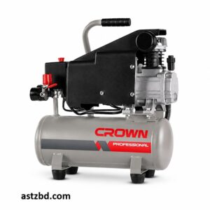 Crown Air Compressor CT36032 front view showing tank and manometer