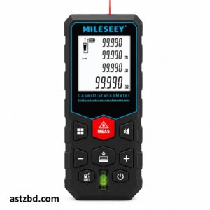 Mileseey S2 Laser Distance Meter front view with LCD display