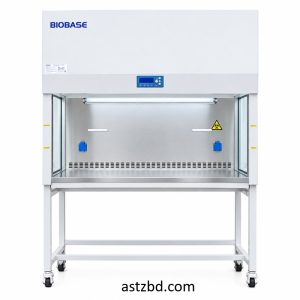 Biobase BBS-V1800-XF clean bench front view with vertical laminar airflow