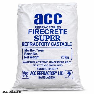 25kg fire clay bag with high-temperature resistant refractory material